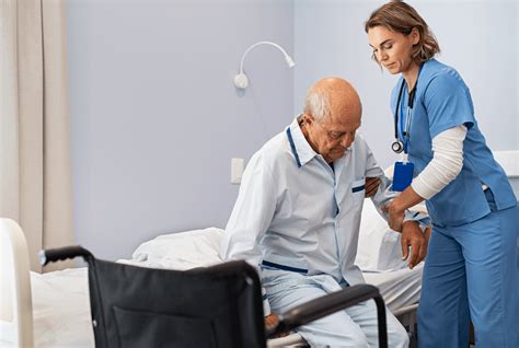 -The nurse will within 24 hours assist the patient to the bedside chair. . A nurse is assisting a client to ambulate to the bathroom when the client begins to fall